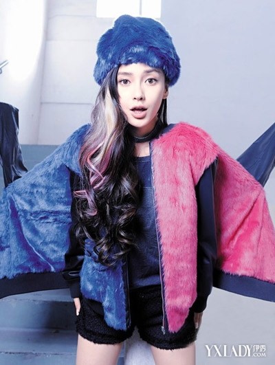 angelababy挑染渐变色<em>头发变</em>叛逆少女_明星发