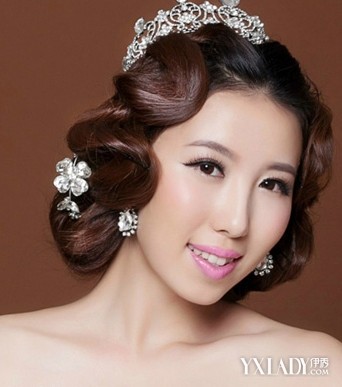 6款韩式<em>新娘发型</em>盘发图片_流行发型_美容-伊秀