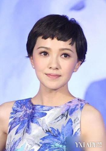 【组图】 郭采洁 大学毕业照  郭采洁短发 更具干