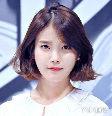 【图】好看的短发发型 韩国女星李智恩甜美示