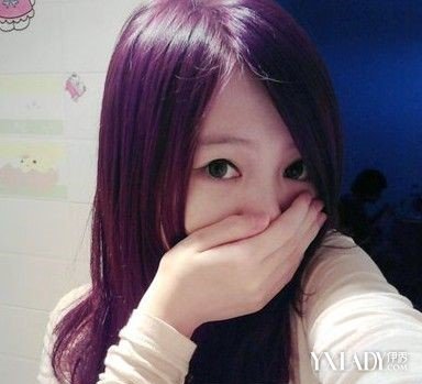 【图】紫红色头发领衔染发界时尚 展现另类个性