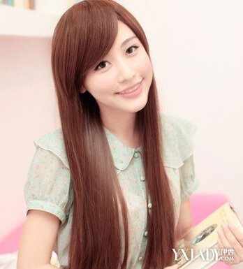 【图】韩式斜刘海直发发型设计 彰显唯美少女的甜美气息