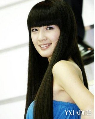 【图】<em>圆脸拉直</em>适合的<em>发型图片</em> 圆脸齐刘海直