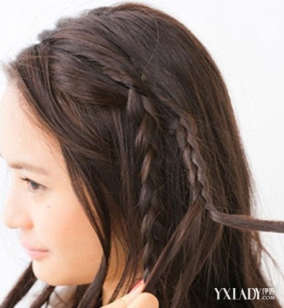 【图】<em>范冰冰中分发型扎法</em>教程 7步教你变华丽