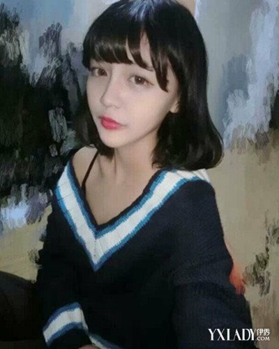 【图】回顾<em>韩安冉</em>空气刘海短发<em>发型</em> 空气刘海