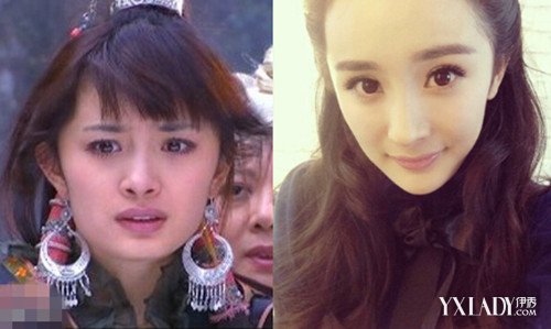 【图】唐嫣 赵丽颖 杨幂整容前后照片对比  脸型 