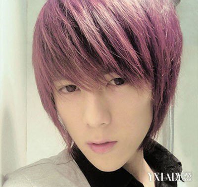 【图】男生葡萄红紫色头发图片大全 4款发型随你挑