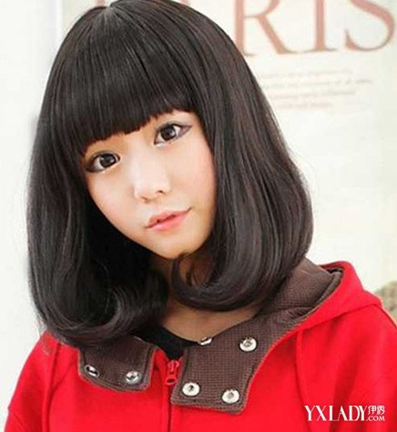 【图】<em>高中女生</em>齐<em>刘海</em>短发<em>发型</em> 甜美可爱又迷
