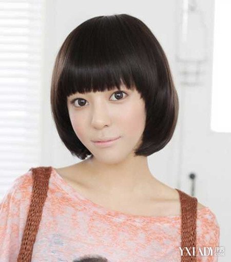 【图】<em>高中女生</em>齐<em>刘海</em>短发<em>发型</em> 甜美可爱又迷