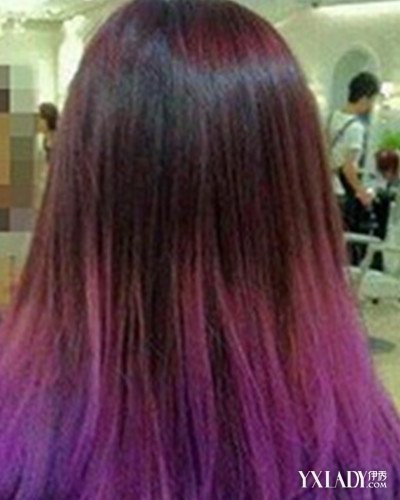 【图】<em>黑</em>紫色<em>头发</em>发型 个性魅力十足(2)_黑紫色