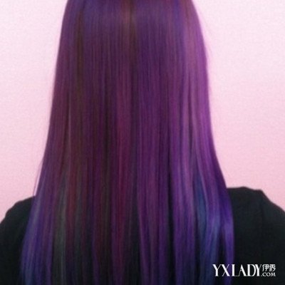 浅葡萄紫头发图片女 代表着优雅的紫色系,一直都是部分女生们钟情的