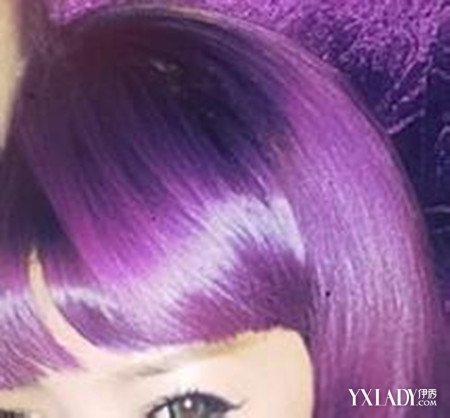 欣赏葡萄暗紫色头发图片 教你染后头发如何护理