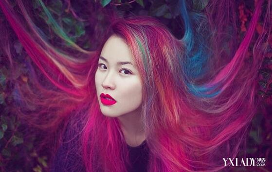 【图】彩虹头发女生图片欣赏 多种呵护头发方