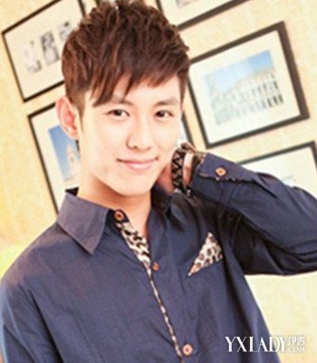 【图】浅棕红色头发男生发型展示 尽显帅气型