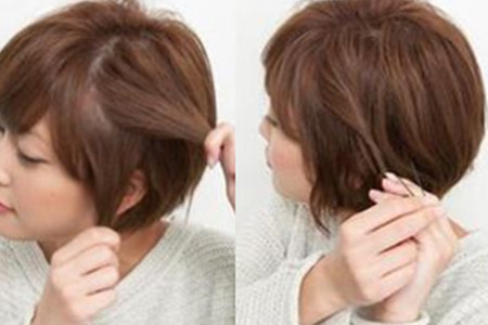 【图】齐耳短发编发教程图解 简单几步打造时尚发型