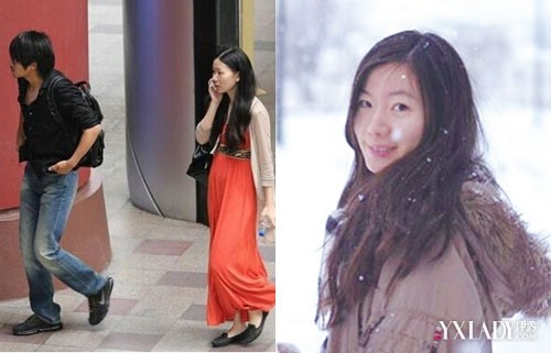 【图】 韩寒与妻子金丽华逛街 零交流 娇妻产后