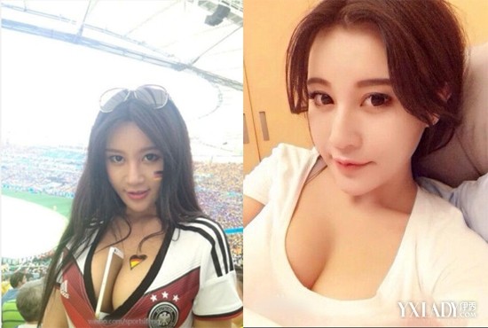 中国乳神胸夹手机爆红世界杯 乳神<em>樊玲</em>G<em>罩杯</em>美