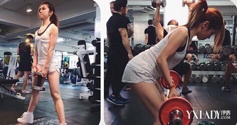 【图】<em>邓紫棋</em>健身照意志力的锻炼 GEM<em>马甲线</em>