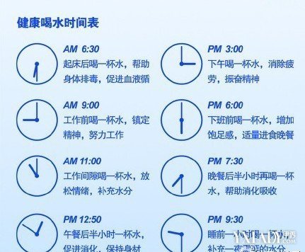 【图】正确喝水时间表是什么 喝水时间表时刻提醒你要