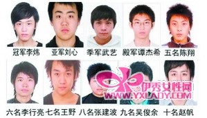 2010<em>快男</em>证件照曝光 看青蛙如何变成王子(附图