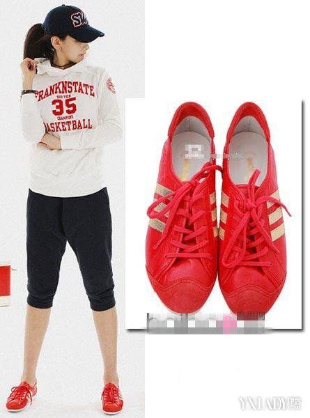 【图】红色运动鞋搭配图片 美搭效果让你势不可挡