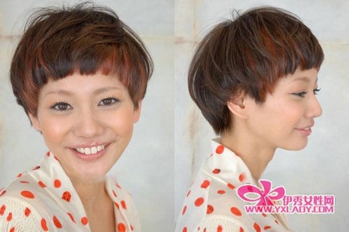 ����������ͷ����ɫ��Ⱦ����Ƥ��Ů��