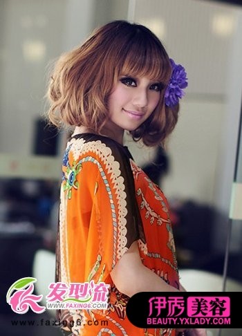 齐刘海梨花头发型