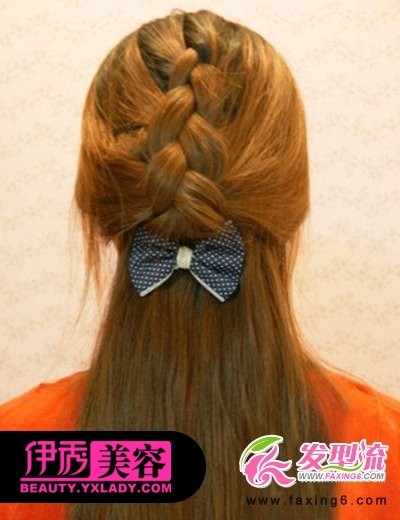 唯美公主式半扎发发型 DIY清纯气质发型