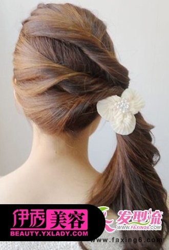 唯美公主式半扎发发型 DIY清纯气质发型