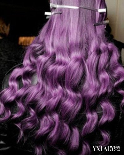 深紫色头发效果图 小清新个性十足