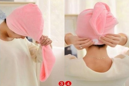 【图】用毛巾怎么包头发 简单四步排解生活小烦恼