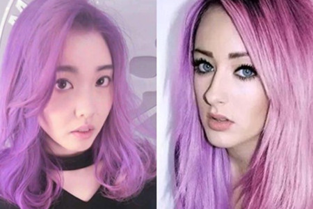 灰紫色头发发型 展现出女生有个性的气质