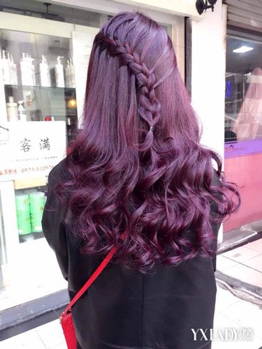 【图】暗紫红色头发图片展示 教你选择适合自己的发色